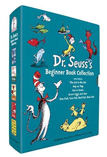 Imagen de archivo de Dr. Seuss's Beginner Book Boxed Set Collection: The Cat in the Hat; One Fish Two Fish Red Fish Blue Fish; Green Eggs and Ham; Hop on Pop; Fox in Socks a la venta por Fallen Leaf Books