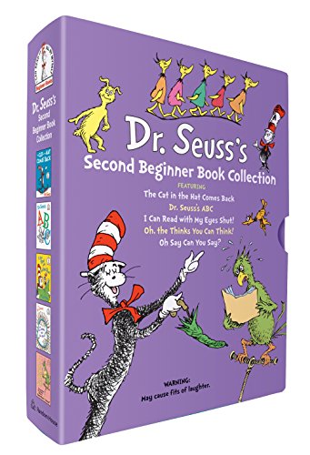 Stock image for Dr. Seuss's Second Beginner Book Boxed Set Collection: The Cat in the Hat Comes Back; Dr. Seuss's ABC; I Can Read with My Eyes Shut!; Oh, the Thinks . Oh Say Can You Say? (Beginner Books(R)) for sale by Book Deals