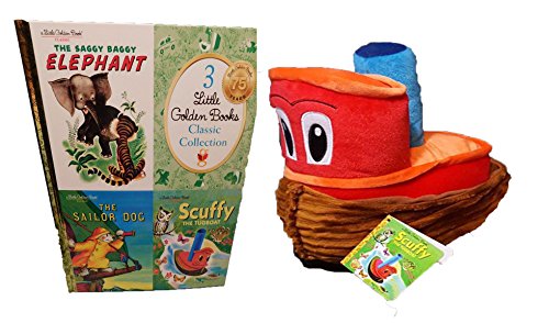 Beispielbild fr Little Golden Books: Scuffy the Tugboat, The Saggy Baggy Elephant and The Sailor Dog with Scuffy the Tugboat Plush Toy zum Verkauf von Better World Books