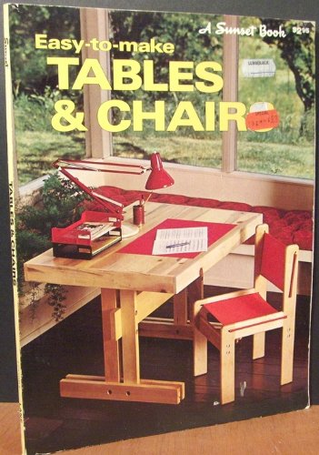 Imagen de archivo de Easy to Make Tables and Chairs a la venta por ThriftBooks-Dallas