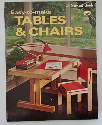 Stock image for Easy to Make Tables and Chairs for sale by Wonder Book