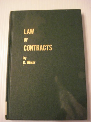 Stock image for The Law of Contracts. (Legal almanac series, no. 36) for sale by Solomon's Mine Books