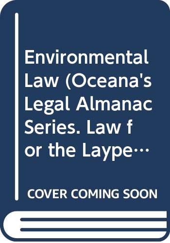 Stock image for Environmental Law for sale by Better World Books