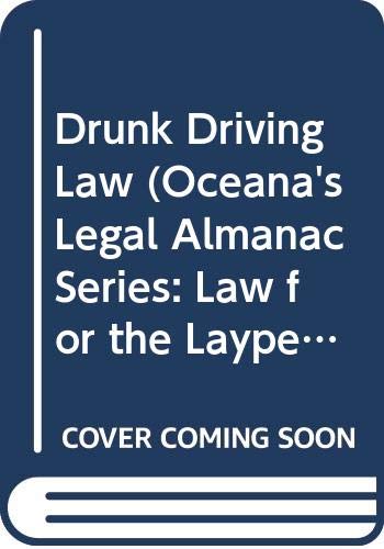 Stock image for Drunk Driving Law for sale by Better World Books