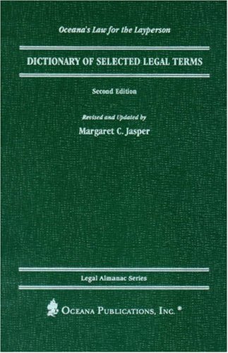 9780379113532: Dictionary of Selected Legal Terms