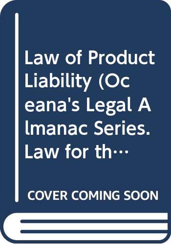 Stock image for The Law of Product Liability for sale by Better World Books