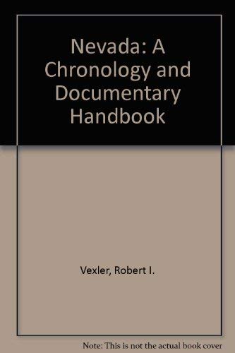 Stock image for Chronology and Documentary Handbook of the State of Nevada for sale by Michael J. Toth, Bookseller, ABAA