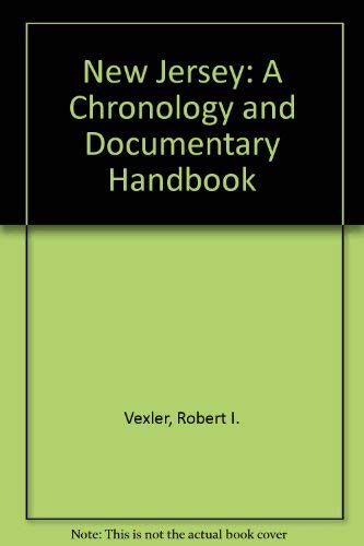 Beispielbild fr Chronology and Documentary Handbook of the State of New Jersey zum Verkauf von Argosy Book Store, ABAA, ILAB