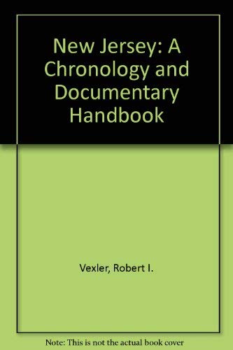 Stock image for Chronology and Documentary Handbook of the State of New Jersey for sale by Argosy Book Store, ABAA, ILAB