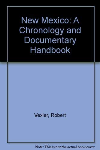 Beispielbild fr Chronology and Documentary Handbook of the State of New Mexico zum Verkauf von Pensees Bookshop