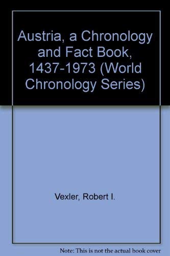 Imagen de archivo de austria 1437-1973: A Chronology and Fact Book a la venta por The Red Onion Bookshoppe