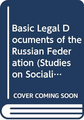 Stock image for Basic Legal Documents of the Russian Federation for sale by Anybook.com