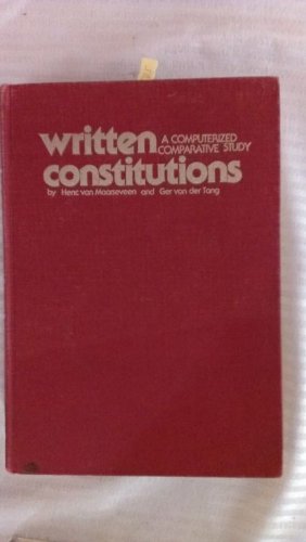 Beispielbild fr Written Constitutions: A Computerized Comparative Study zum Verkauf von Anybook.com