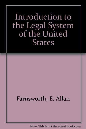 9780379213720: Introduction to the Legal System of the United States