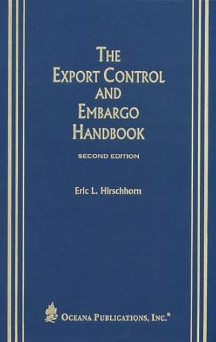 9780379215144: The Export Control and Embargo Handbook