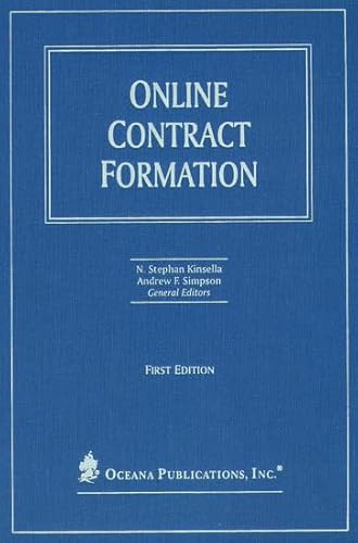 Imagen de archivo de Online Contract Formation a la venta por Powell's Bookstores Chicago, ABAA