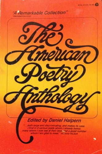 Stock image for American Poetry Anthology for sale by Wonder Book