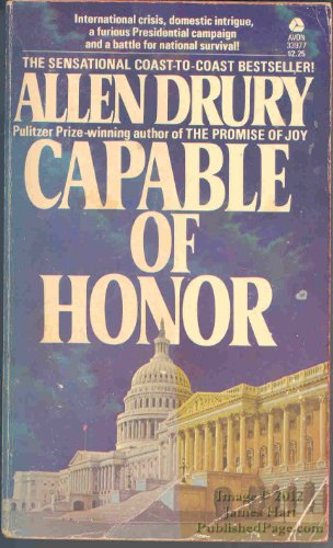 Beispielbild fr Capable of Honor zum Verkauf von Better World Books