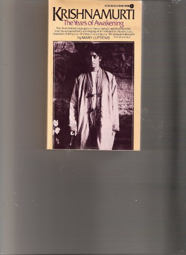 Stock image for Krishnamurti: The Years of Awakening for sale by Half Price Books Inc.