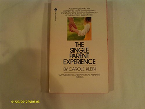 Imagen de archivo de Single Parent Experience a la venta por Montclair Book Center