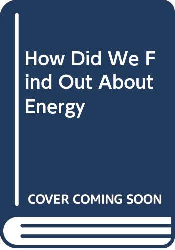 How Did We Find Out About Energy (9780380534470) by Asimov, Isaac