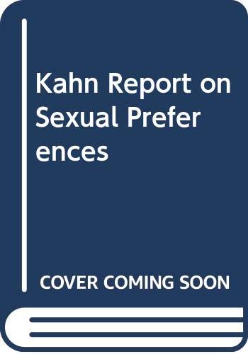 Beispielbild fr Kahn Report on Sexual Preferences zum Verkauf von Robinson Street Books, IOBA