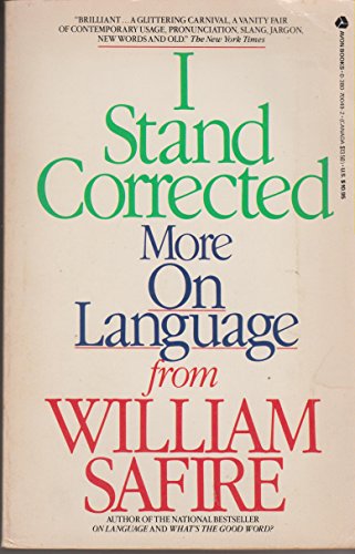 Imagen de archivo de I Stand Corrected: More on Language a la venta por Wonder Book