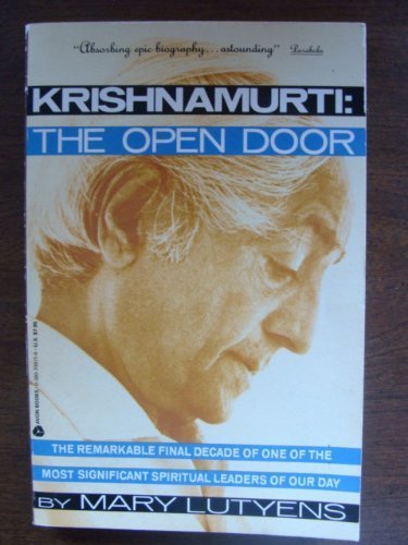 Imagen de archivo de Krishnamurti: The Open Door a la venta por HPB-Emerald