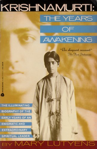 9780380711130: Krishnamurti: The Years of Awakening