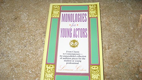 Beispielbild fr Monologues for Young Actors zum Verkauf von BooksRun