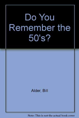 Do You Remember the '50'S? (9780380767342) by Adler, Bill