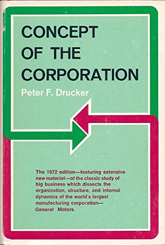 Beispielbild fr Concept of the Corporation zum Verkauf von ThriftBooks-Atlanta