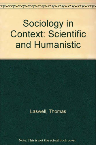 Stock image for Sociology in Context: Scientific and Humanistic for sale by BookDepart