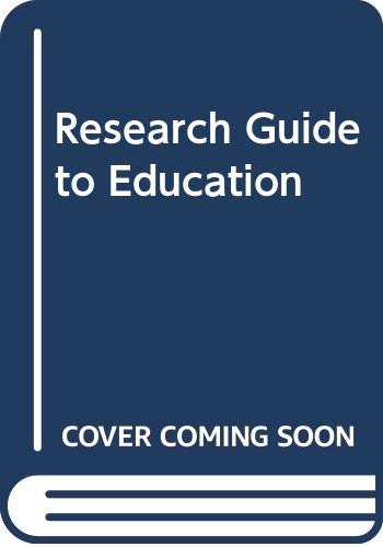 9780382190483: Research guide in education