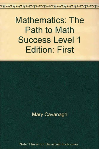 Beispielbild fr Mathematics: The Path to Math Success Level 1 zum Verkauf von Better World Books
