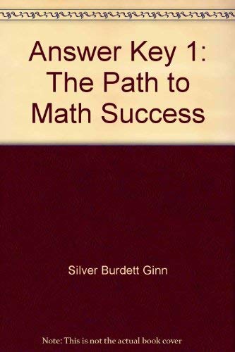 Beispielbild fr Mathematics, Answer Key to 3, The Path to Math Success! zum Verkauf von SecondSale