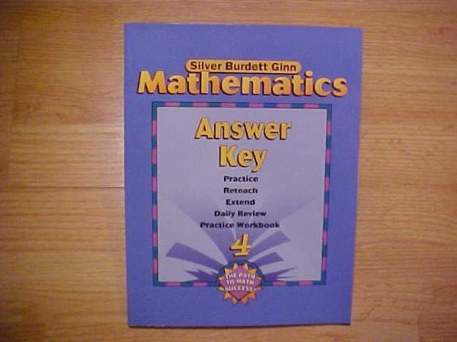 9780382373442: Silver Burdett Ginn Mathematics, Answer Key, Book 4