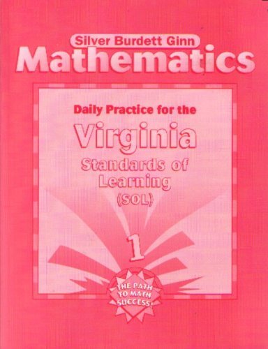 Stock image for SBG MATHEMATICS 1, DAILY PRACTICE FOR THE VIRGINIA STANDARDS OF LEARNING SOL for sale by mixedbag