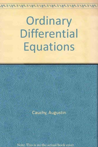 9780384079502: Ordinary Differential Equations