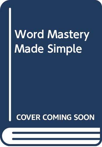 Stock image for Word Mastery Made Simple for sale by Better World Books