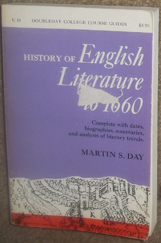 Stock image for History of English Literature to 1660 for sale by Wonder Book