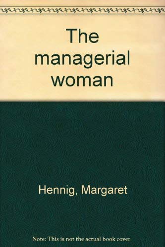 Beispielbild fr The managerial woman zum Verkauf von Wonder Book