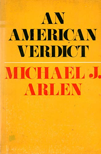 Imagen de archivo de An American Verdict a la venta por Better World Books