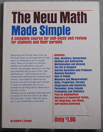 Imagen de archivo de New Math Made Simple a la venta por ThriftBooks-Dallas