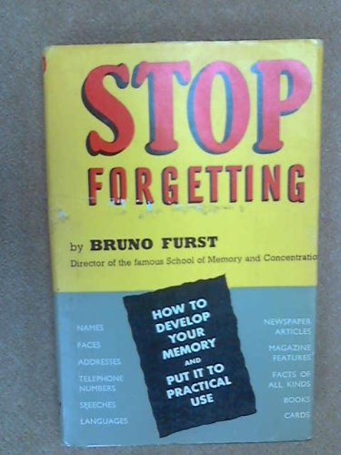 Imagen de archivo de Stop Forgetting a la venta por ThriftBooks-Atlanta