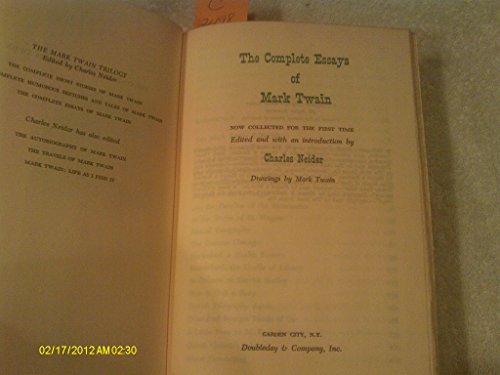 Imagen de archivo de The Complete Essays of Mark Twain a la venta por Better World Books