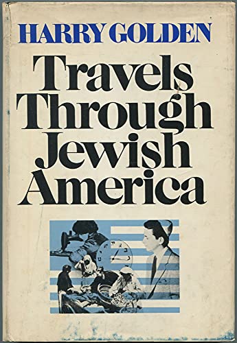 Beispielbild fr Travels through Jewish America zum Verkauf von Better World Books