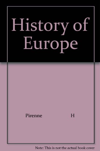 9780385093835: History of Europe