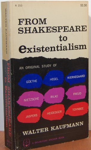 Imagen de archivo de From Shakespeare to Existentialism a la venta por HPB-Diamond