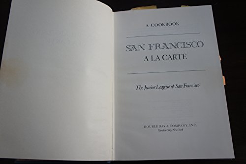 Imagen de archivo de San Francisco a la Carte a la venta por Orion Tech